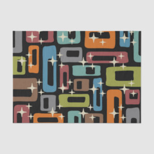 Papier Mousseline Motif Abstrait moderne du milieu du siècle
