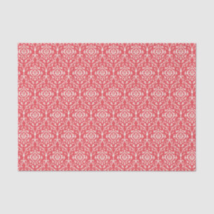 Papier Mousseline Motif Abstrait rouge marocain