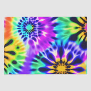 Papier Mousseline Motif Abstrait Tie Dye Adire