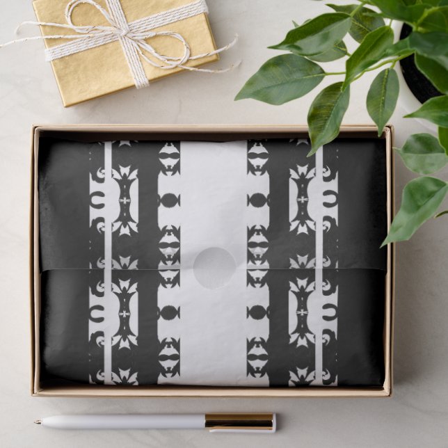 Papier Mousseline Motif africain Ebony Rhythm (Cadeau)