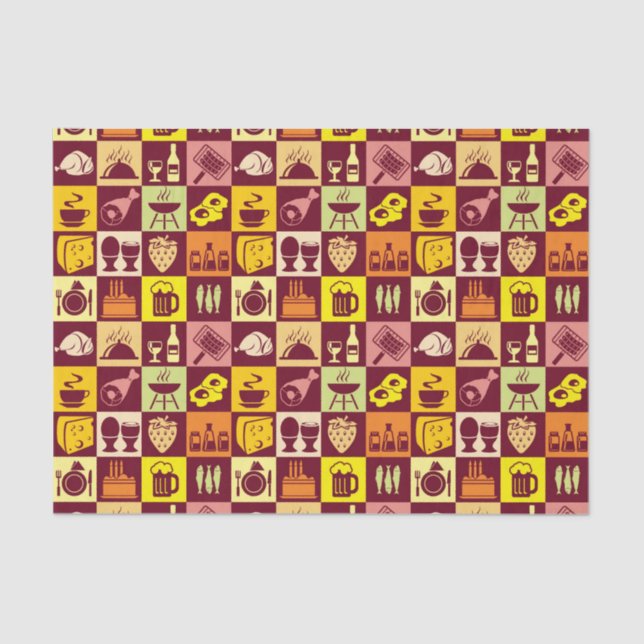 Papier Mousseline Motif alimentaire 3 (Recto)