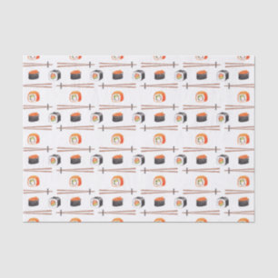 Papier Mousseline Motif alimentaire japonais Sushi