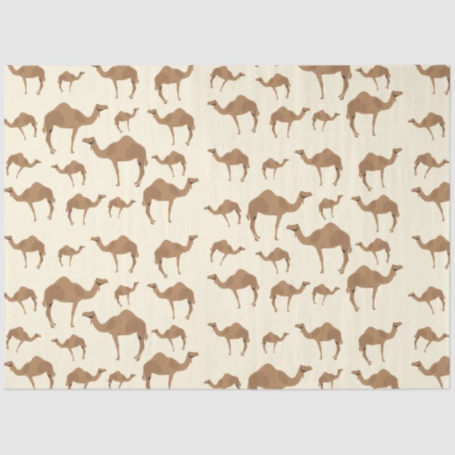 Papier Mousseline Motif animal chameau (Recto)