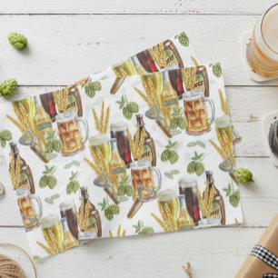 Papier Mousseline Motif aquarelle amateur de bière