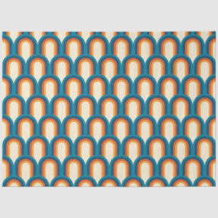 Papier Mousseline Motif arc-en-ciel Arche rétro coloré