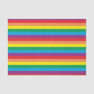 Papier Mousseline Motif arc-en-ciel simple