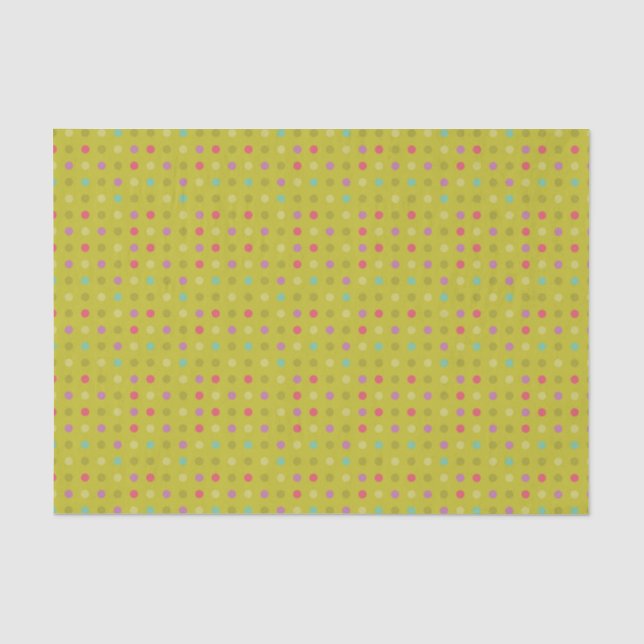 Papier Mousseline motif arrière - plan de Polka-dot (Recto)