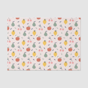 Papier Mousseline Motif aux fruits mignons