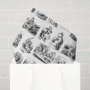 Papier Mousseline Motif avec Alice's Adventures in Wonderland