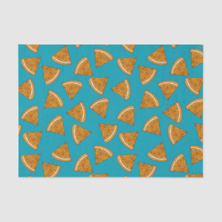 Papier Mousseline Motif avec coin orange
