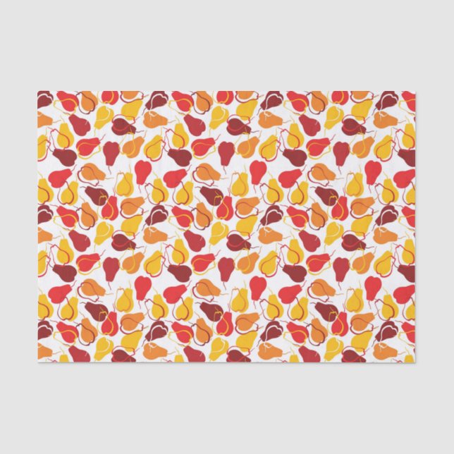 Papier Mousseline Motif avec des poires (Recto)