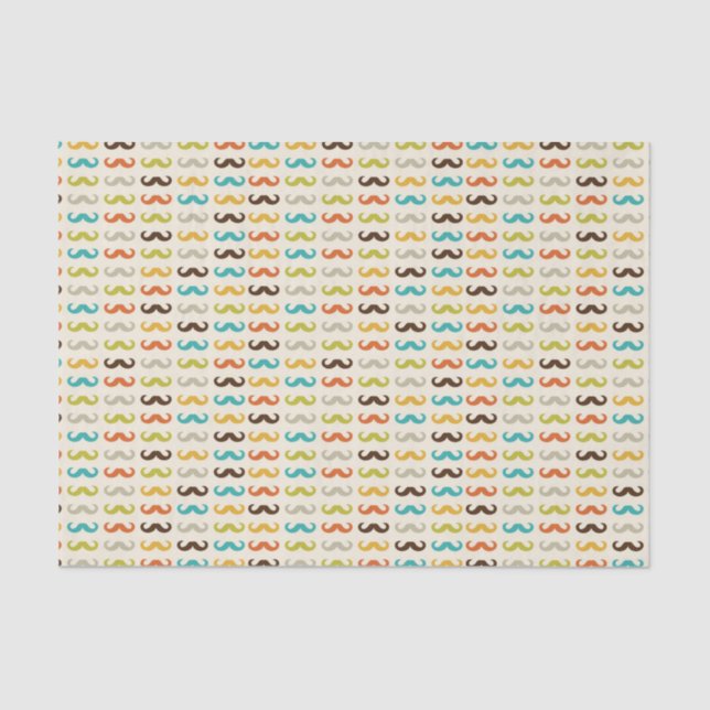 Papier Mousseline Motif avec la moustache (Recto)