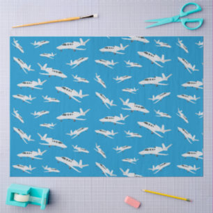 Papier Mousseline Motif avion à réaction