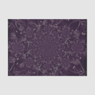Papier Mousseline Motif beige pourpre de fractale de kaléidoscope