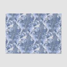 motif bleu baroque