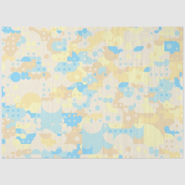 Papier Mousseline Motif Boho  (Recto)
