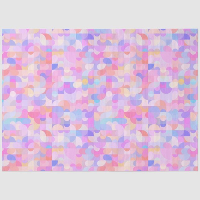 Papier Mousseline Motif Boho   (Recto)