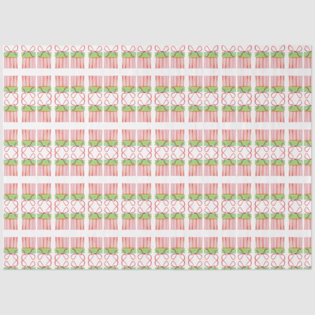 Papier Mousseline Motif boîte cadeau de vacances (Recto)