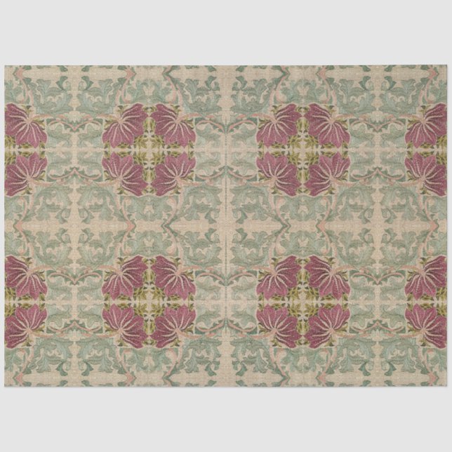 Papier Mousseline Motif botanique - William Morris (Recto)