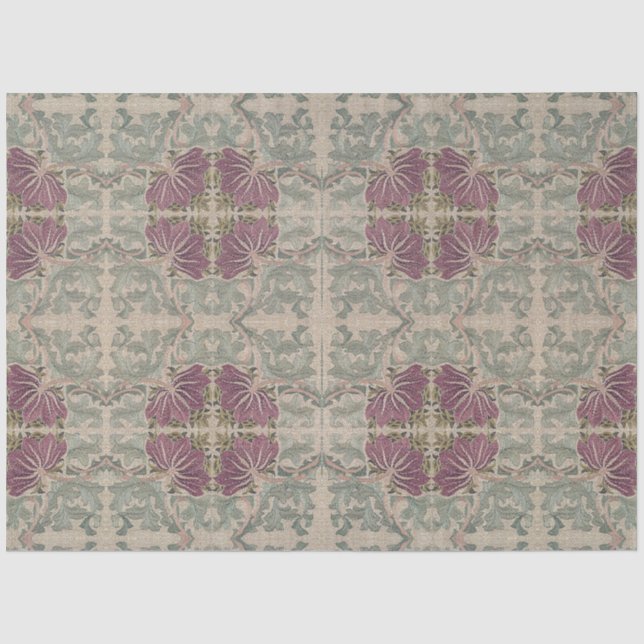 Papier Mousseline Motif botanique - William Morris (Recto)