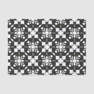 Papier Mousseline Motif Bouledogue français noir