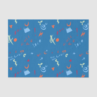 Papier Mousseline motif "Call Me Love"