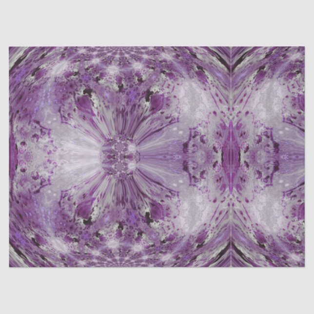 Papier Mousseline Motif calme pourpre et gris d'impression de (Recto)