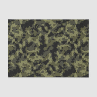 Papier Mousseline Motif Camo