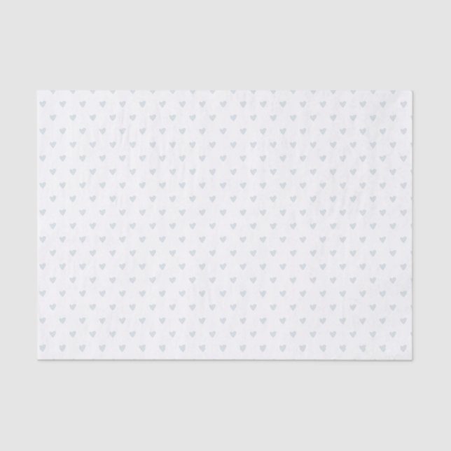 Papier Mousseline Motif cardiaque simple (Recto)