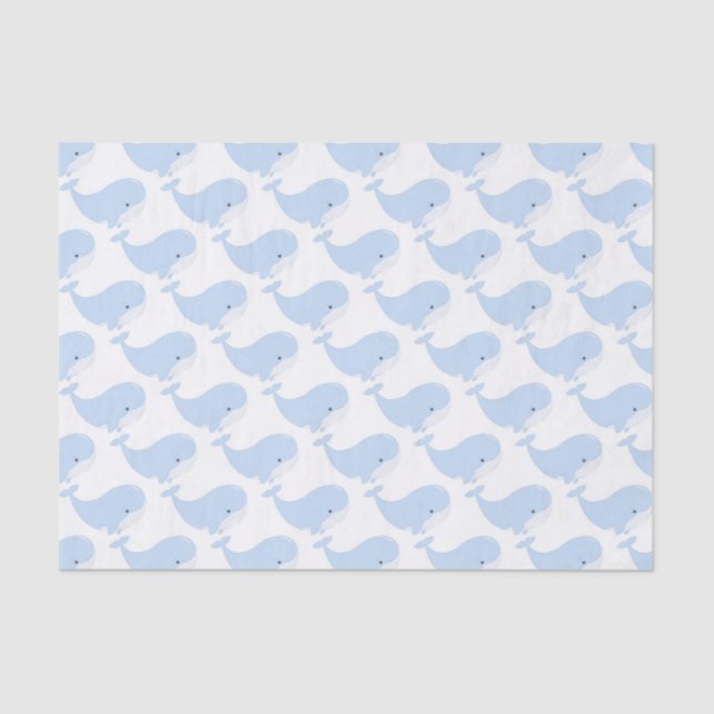 Papier Mousseline motif carrelé pour les amateurs de baleines mignon