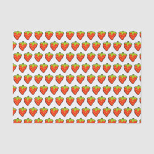 Papier Mousseline Motif Cartoon Fraises
