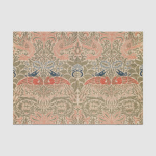 Papier Mousseline Motif célèbre des oiseaux de William morris