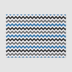 Papier Mousseline Motif Chevron Arrière - plan bleu gris noir blanc