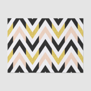 Papier Mousseline Motif Chevron géométrique élégant et tendance