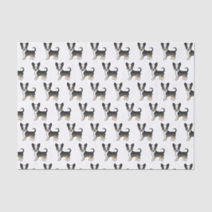 Papier Mousseline Motif Chihuahua Black Tricolor Smooth Coat