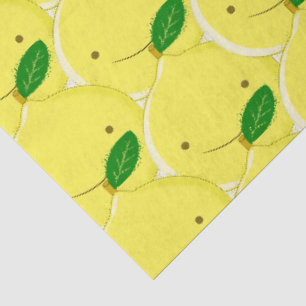 Papier Mousseline Motif citron rouge