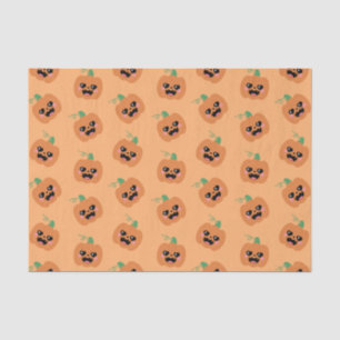 Papier Mousseline Motif Citrouille Halloween Kawaii