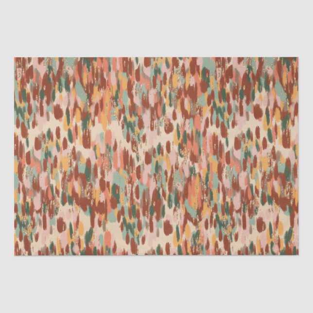 Papier Mousseline Motif citrouille Spice (Recto)