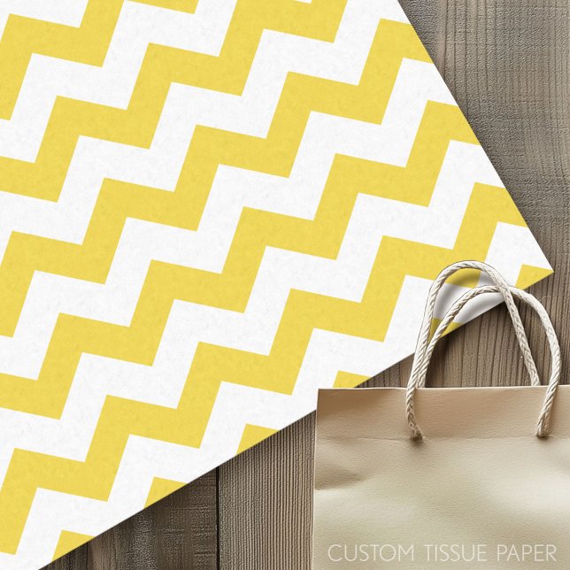 Papier Mousseline Motif classique Chevron (Custom Tissue Paper)