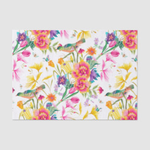 Papier Mousseline Motif coloré audacieux d'été