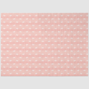 Papier Mousseline Motif Coral rose rayures