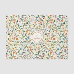 Papier Mousseline Motif couleur Paisley d'inspiration vintage (2)