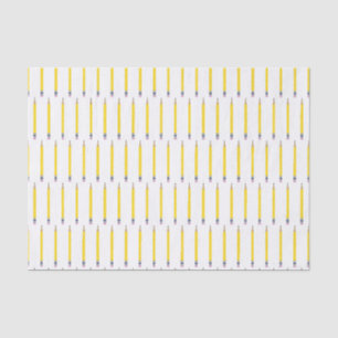 Papier Mousseline Motif crayon jaune fraîchement aiguisé