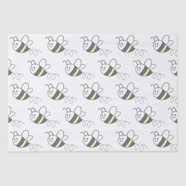 Papier Mousseline Motif croisé Imprimer Abee mignonne (Recto)