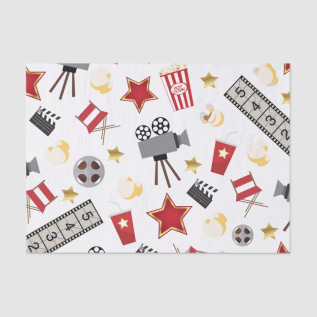 Papier Mousseline Motif d'amant de film (Recto)