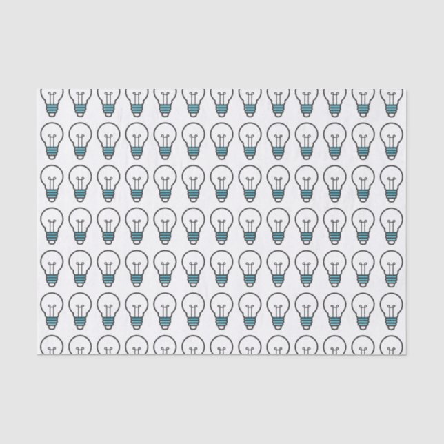 Papier Mousseline Motif d'ampoules (Recto)