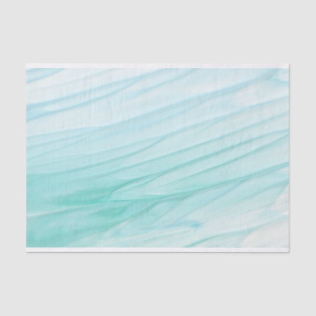 Papier Mousseline Motif d'aquarelle Abstrait vert Ombre (Recto)
