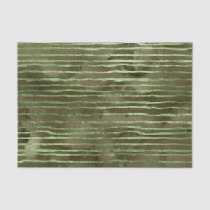 Papier Mousseline Motif d'aquarelle verte