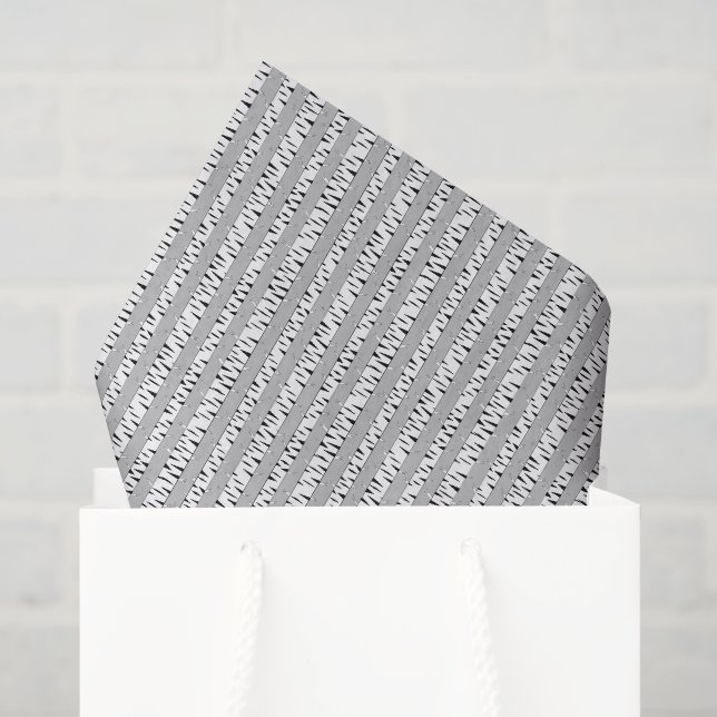 Papier Mousseline Motif d'arbres de bouleau (Sac cadeau)