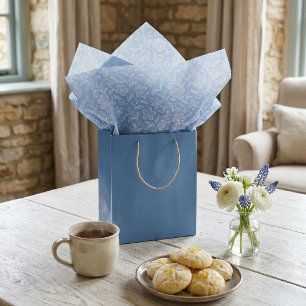 Papier Mousseline Motif d'art floral de feuilles élégantes sur fond